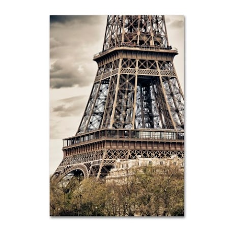 Philippe Hugonnard 'View Of The Eiffel Tower' Canvas Art,16x24